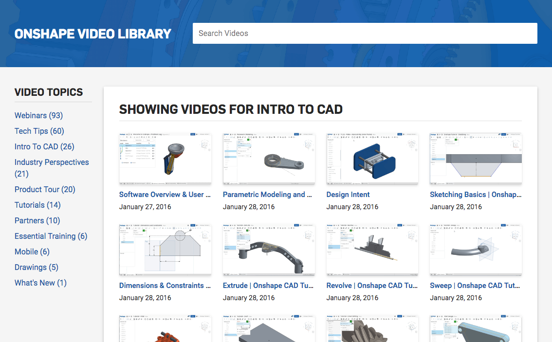 3D design 3D printing parametric 3D design easy 3D design tutorial classes instructional videos onshape tutorial